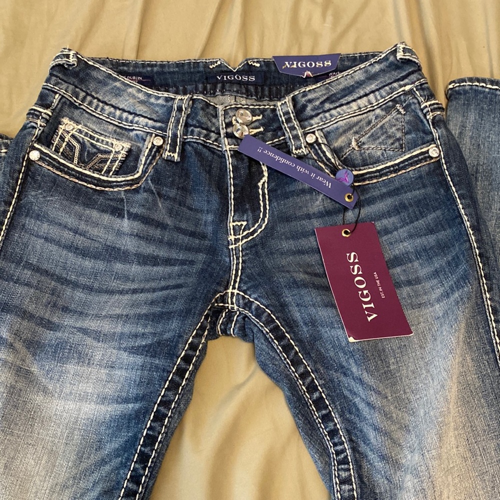 Vigoss Embroidered LowRise Jeans